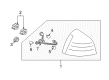 2007 Pontiac Grand Prix Tail Light Diagram - 25851406