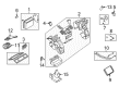 Saturn LW300 A/C Orifice Tube Diagram - 24439251