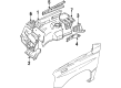 Chevy Tracker Fender Splash Shield Diagram - 91173742