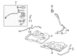 2008 Chevy Malibu Fuel Tank Strap Diagram - 22675999