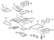 Chevy Silverado 1500 Cup Holder Diagram - 84505592