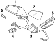 1992 Pontiac Bonneville Side View Mirrors Diagram - 25615194