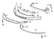 2011 Cadillac SRX Bumper Diagram - 22869264