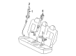 2007 Pontiac Torrent Seat Belt Diagram - 89022959