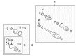 2010 Pontiac Vibe Axle Shaft Diagram - 19183749