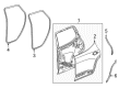 2023 GMC Acadia Weather Strip Diagram - 84102021