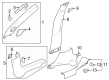 2024 Chevy Trax Door Moldings Diagram - 42808323