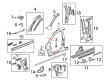 2015 GMC Terrain Weather Strip Diagram - 15914594