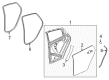 2024 Chevy Malibu Weather Strip Diagram - 84157652