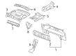 2015 Chevy Impala Limited Floor Pan Diagram - 89025214