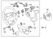 2023 GMC Sierra 2500 HD Steering Wheel Diagram - 87821382