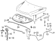 2016 Buick Enclave Hood Latch Diagram - 23480393