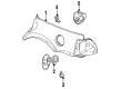 Saturn SW1 Fuel Door Release Cable Diagram - 21105284