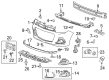 GMC Terrain Parking Assist Distance Sensor Diagram - 23370672