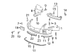 2011 Cadillac STS Bumper Diagram - 19178894