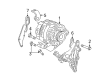 2007 Pontiac Torrent Alternator Bracket Diagram - 12588225