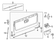 2009 Hummer H3T Door Handle Diagram - 20955300