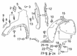 2020 Cadillac XT6 Fender Splash Shield Diagram - 84252174