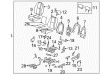 2009 Chevy Silverado 3500 HD Convertible Top Motor Diagram - 15781047