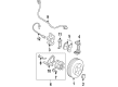 2003 Pontiac Aztek Brake Caliper Bracket Diagram - 88967253