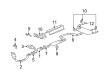 2008 Saturn Aura Exhaust Heat Shield Diagram - 12579527