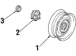 1988 Cadillac Cimarron Wheel Cover Diagram - 1628782