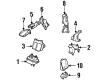 Oldsmobile Intrigue Motor And Transmission Mount Diagram - 10281300