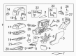 2009 Saturn Outlook Center Console Latch Diagram - 25988069