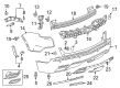 2020 Cadillac XT5 Bumper Diagram - 85169509