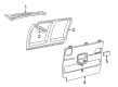 GMC Savana 2500 Door Moldings Diagram - 22758136