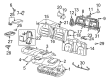 2001 Cadillac DeVille Cup Holder Diagram - 25887400