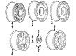 2001 Cadillac Eldorado Wheel Cover Diagram - 9592295