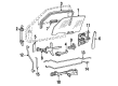 1987 Cadillac DeVille Door Handle Diagram - 20734010