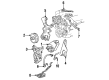 1993 GMC K2500 Suburban Alternator Bracket Diagram - 14103106