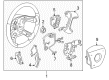 2011 GMC Sierra 1500 Steering Wheel Diagram - 22947776