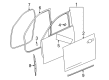 2013 Cadillac ATS Weather Strip Diagram - 23350711