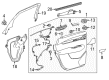 Cadillac XT5 Weather Strip Diagram - 23198090