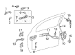 2007 Pontiac Vibe Door Striker Diagram - 88974845