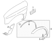 Chevy Tracker Door Moldings Diagram - 30022983