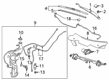 2022 Chevy Blazer Windshield Wiper Diagram - 84946702