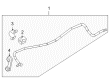 2009 Pontiac G6 Sway Bar Link Diagram - 19164953