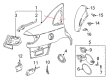 Saturn L200 Fender Splash Shield Diagram - 22704009