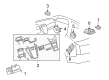 2014 Cadillac CTS Car Speakers Diagram - 84449252