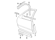 1997 Cadillac DeVille Door Moldings Diagram - 3525948