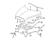 2007 Chevy HHR Hood Cable Diagram - 25825837