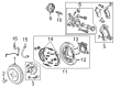 2016 Chevy Spark EV Brake Caliper Bracket Diagram - 95280755