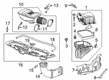 Chevy Silverado 1500 Air Filter Box Diagram - 84854464