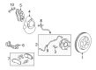 2011 Chevy Silverado 2500 HD Parking Brake Shoe Diagram - 25976968