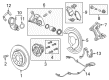 2019 Buick Regal Sportback Brake Backing Plate Diagram - 84145656