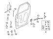 2003 Pontiac Aztek Door Latch Assembly Diagram - 19120292